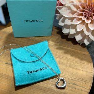 Tiffany &Co open heart necklace
